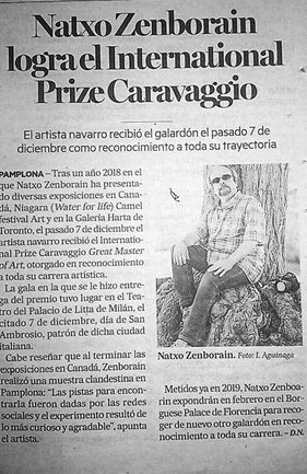 Natxo Zenborain logra el International Prize Caravaggio